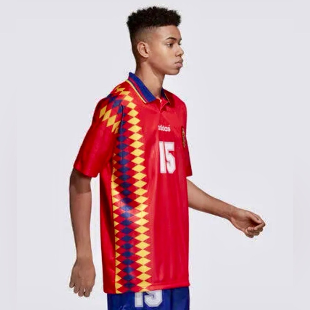 ADIDAS Originals Retro Spain #15 Soccer Jersey - Red - Men’s 2XL - Like New